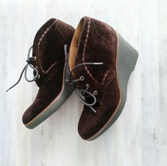 Naturalizer Shoes - Naturalizer wedge suede booties